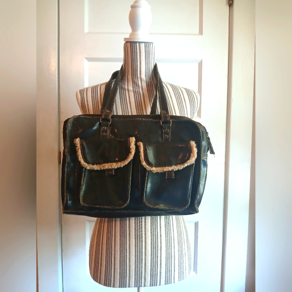 Refuge Dark Brown Faux-leather Bag